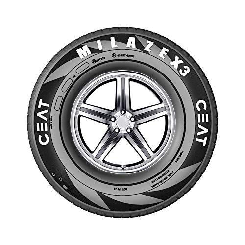 Image of Ceat 185 /70% R14 MILAZE X3 Tubeless Tyre with add-on Home Fitment option.
