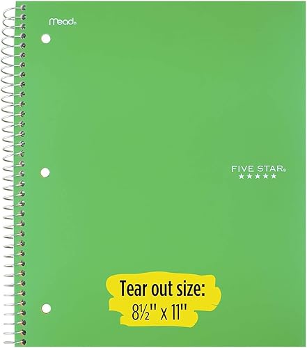 Miniatura 6 de Five Star - Cuaderno de espiral, de hoja rayada para la universidad