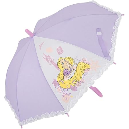 Amazon Co Jp 小川 Ogawa キッズ長傘 ジャンプ式 50cm 8本骨 ディズニー ラプンツェル 透明窓付き お名前ネーム付き 服 ファッション小物