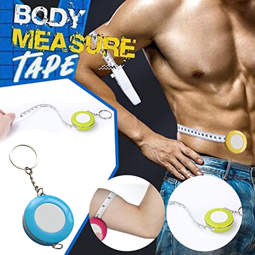 YYQQ Meetgereedschap voor boomschuiver auto intrekbare bandmaat met sleutelhanger maat draagbare tape digitale schuifmaat 12 inch (B, één maat) - Image 4