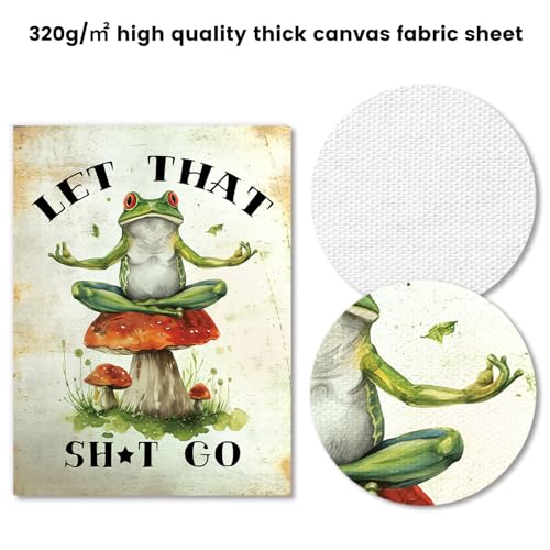 Poster mural rétro grenouille champignon pour une ambiance vintage dans votre chambre - 7