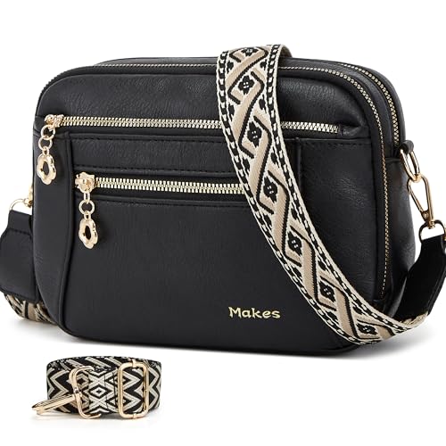 Image of Crossbody Purse for Women Small Crossbody Bags Trendy Vegan Leather with Adjustable Shoulder Straps Gift for Mother Wife Mom
