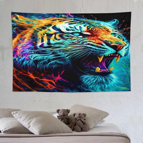 Tapisserie murale tigre dans votre salon pour une ambiance évasion