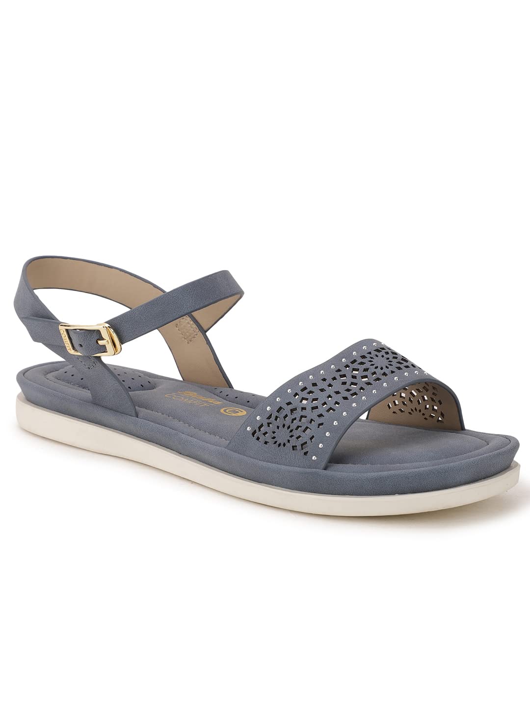 Bata Womens Clemmie Sandal Blue Flats (5619064), 8 UK (B09WYD9YK4) Amazon Price History, Amazon Price Tracker