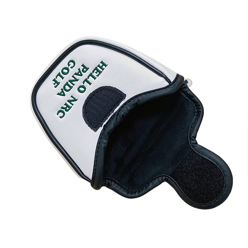 Golf SchläGerkopfhüLlen Niedliche Panda-Golf-Putter-Abdeckung, Golf-Kopfbedeckung, Schutz, 2 Stile GolfschläGer Hauben(1)