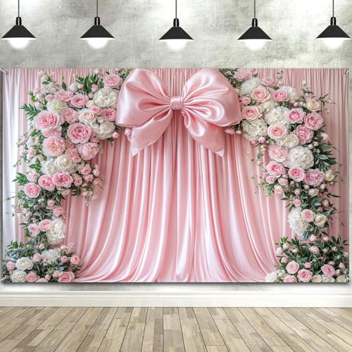 Fondo Fotográfico Rosa Moño 10x8 ft miniatura 1