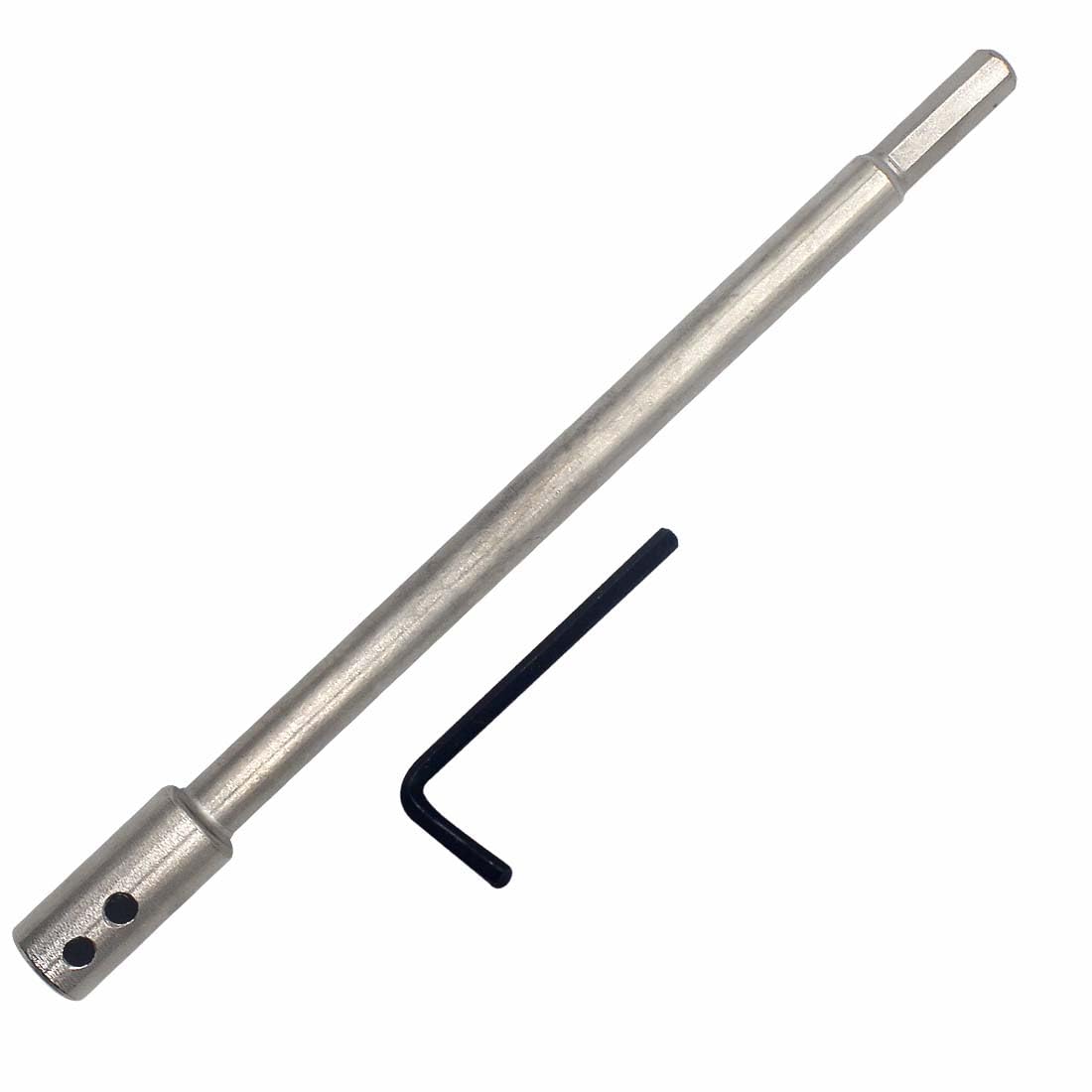 6.69 Inch Forstner Bit Extension Extra Long Drill Bit Extension for Adding Over 5-1/2" of Drilling Depth (6.69" for 3/8" Round Shank or Hex Shank)