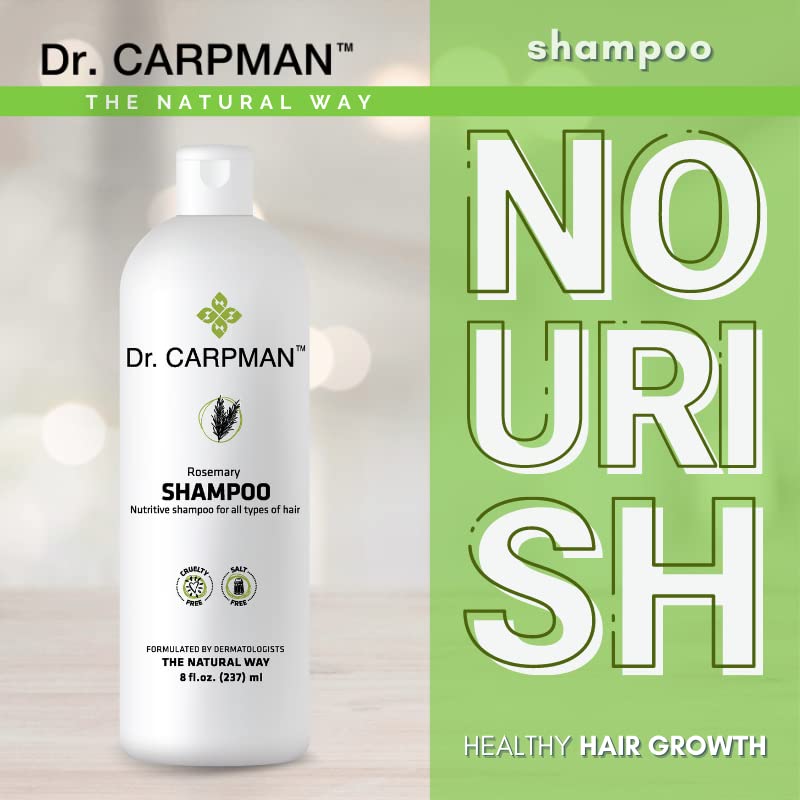 Miniatura 3 de Dr. Carpman Champú para el crecimiento del cabello para adelgazar el cabello y la pérdida de cabello, champú espesante natural para mujeres y