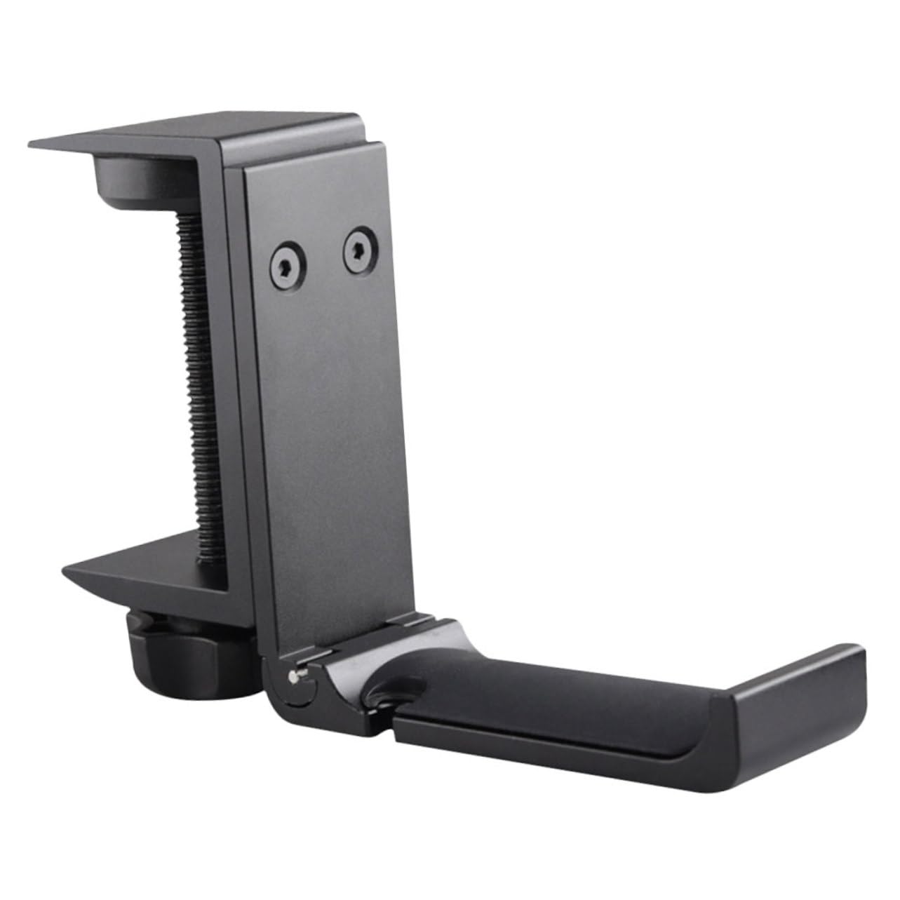 Soporte para Auriculares de Escritorio Plegable Negro de Aleación