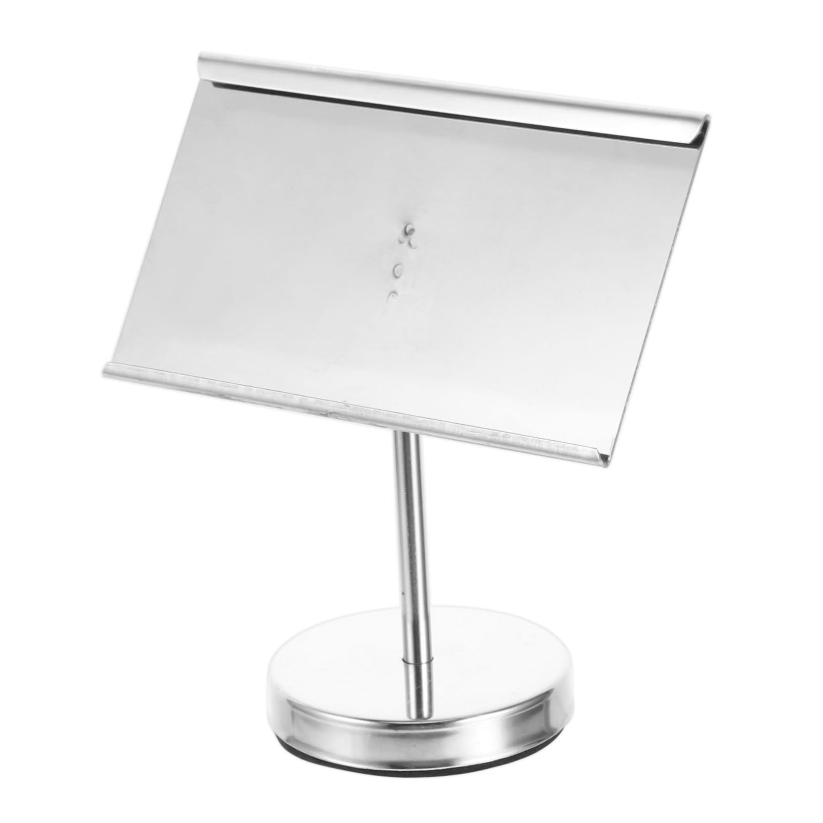 CIYODO 1pc Station Number Folder Table Menu Stand Sturdy Hotel Table Holder Menu Clip Holder Table Number Stands Sign Holder Restaurant Supply Stainless Steel Menu Cards Holder Memos Clip