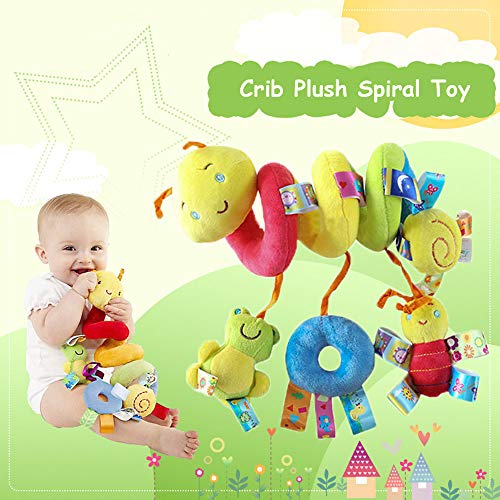 Baby kinderwagen wieg speelgoed, Spiraal wieg Baby kinderwagens speelgoed, Spiraal activiteit opknoping pluche speelgoed… - Image 8
