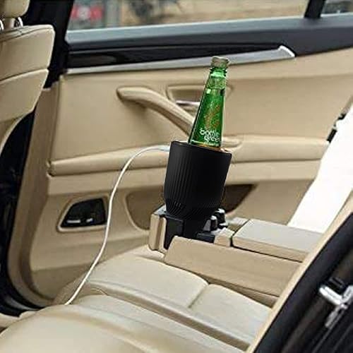 Miniatura 7 de Taza portátil 2 en 1 inteligente para auto, calefacción y refrigeración, soporte para taza de café, soporte perfecto para viajeros o viajes por