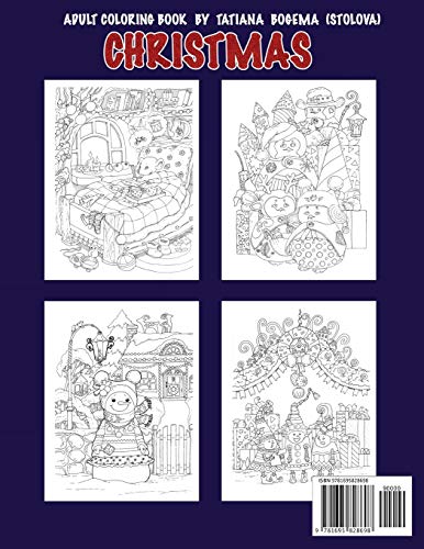 Christmas!: Adult Coloring Book (Stress Relieving Coloring Pages, Coloring Book for Relaxation) image 4