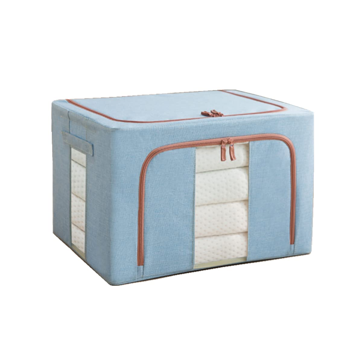Cholung Folding Storage Box Storage Box Clothes & Toys Arrangement Basket Fabric Household (blue)