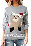 Pink Queen Unisex Ugly Christmas Xmas Pullover Sweater Jumper Squirrel XL