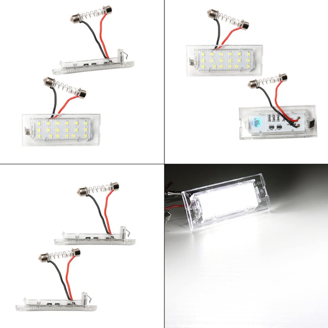 Luz LED blanca intermitente para matrícula de coche, CANbus, 18 SMD 3528, para BMW E53, X5, 1999-2003, E83, X3, 03-10 - AliExprs 34