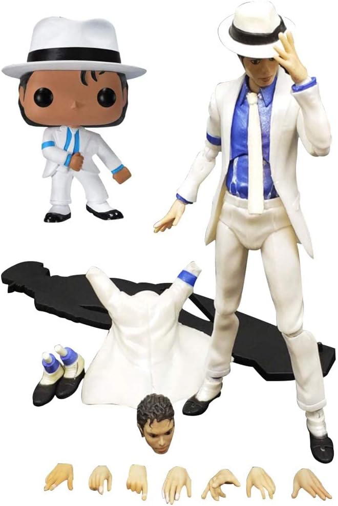 Singer Jackson Figure Smooth Criminal Anti-Gravity Lean Michael Action Figure Figurine Doll Toy