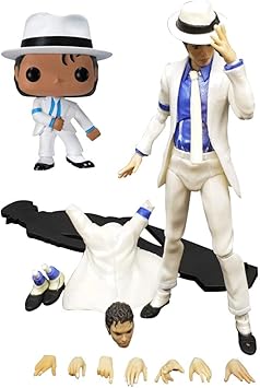 missuso Singer Jackson Figure Smooth Criminal Anti-Gravity Lean Michael Action Figure Figurine Doll Toy