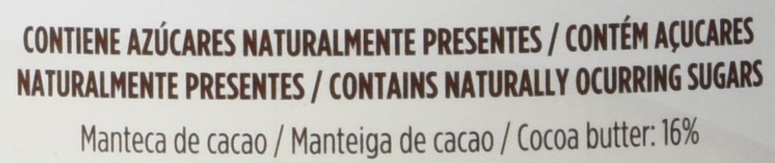 Valor Cacao puro soluble en polvo desgrasado 0% Azúcares añadidos Sin gluten 250 Gramos