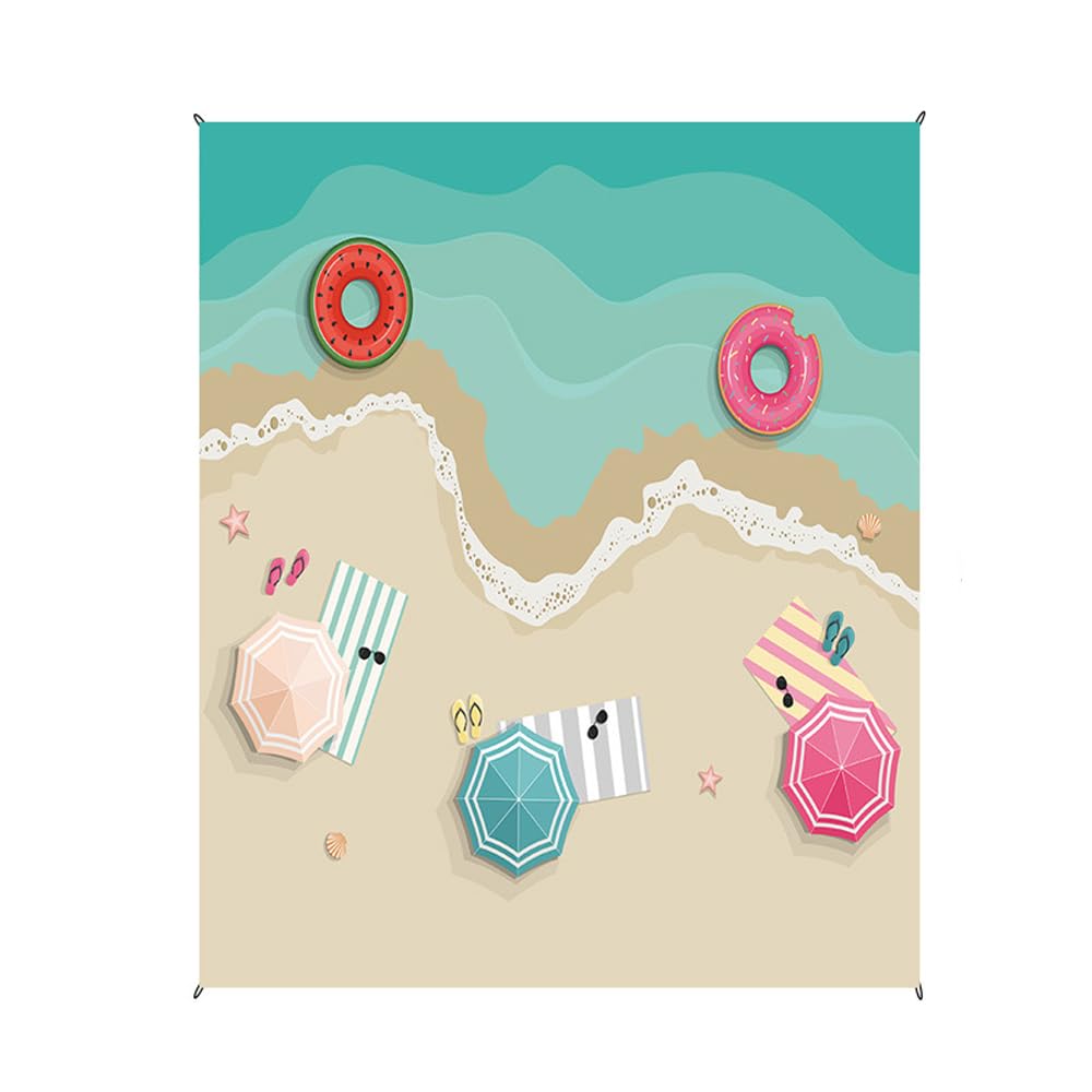 FANSU Couverture Pique Nique, Natte De Plage 210 x 200 cm Plage Accessoire pour Plage y Pique Nique Lavable Tapis Pique Nique Tapis de Plage Anti Sable pour Plage Parc Voyage (210x200cm,Plage dorée)