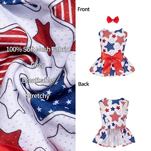 Image of CuteBone Dog Mesh Dress Puppy Sundress Pet Outfit Summer Fashion for Small Dogs Girl Cat Clothes