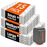 15pcs Vacuum Seal Bags for Clothing Travel, Cordless Pump, Carry-on Size Compression Packing Bags, 4000Pa Suction & 2000mAh Battery, Vacuum Storage Bags for Clothes, Luggage, Suitcase, Space Saver