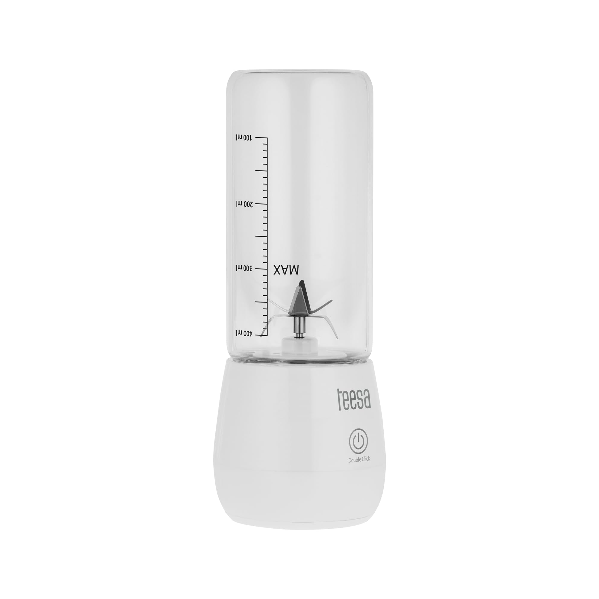 Teesa TSA3543 Blender Sans Fil Tasse En Verre 450ml Puissance 100W 6 Lames En Acier Inoxydable