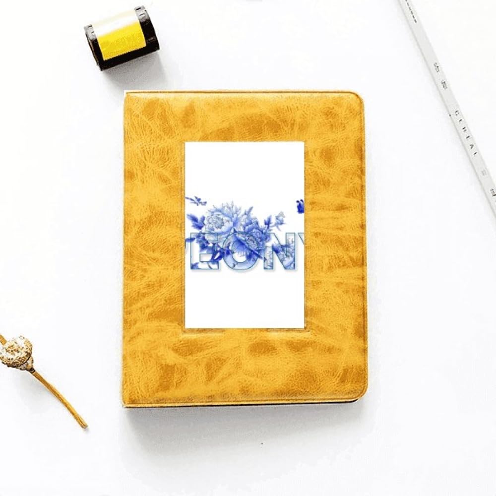 no/no Peony Porcelain Blue Quiet Photo Album Family Wedding Picture 4x6