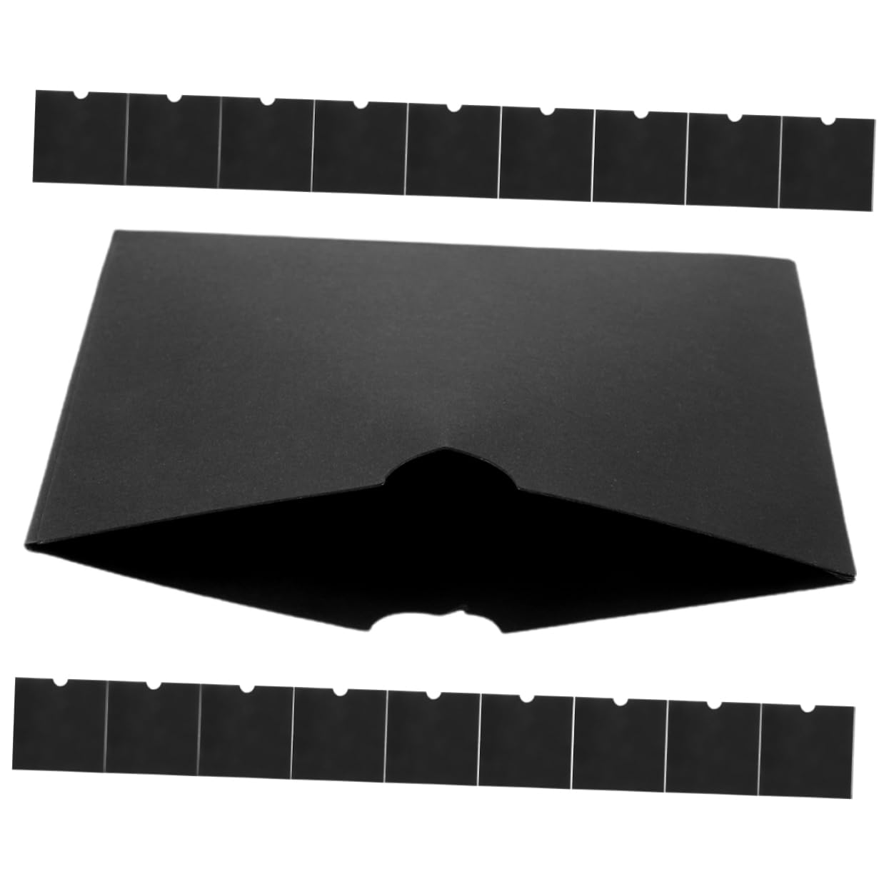 Lot de 20 Pochettes en Papier Kraft pour Disque et DVD, Étui à CD Simple Design, Rangement Pratique pour Collection Multimédia, Couleur Noir