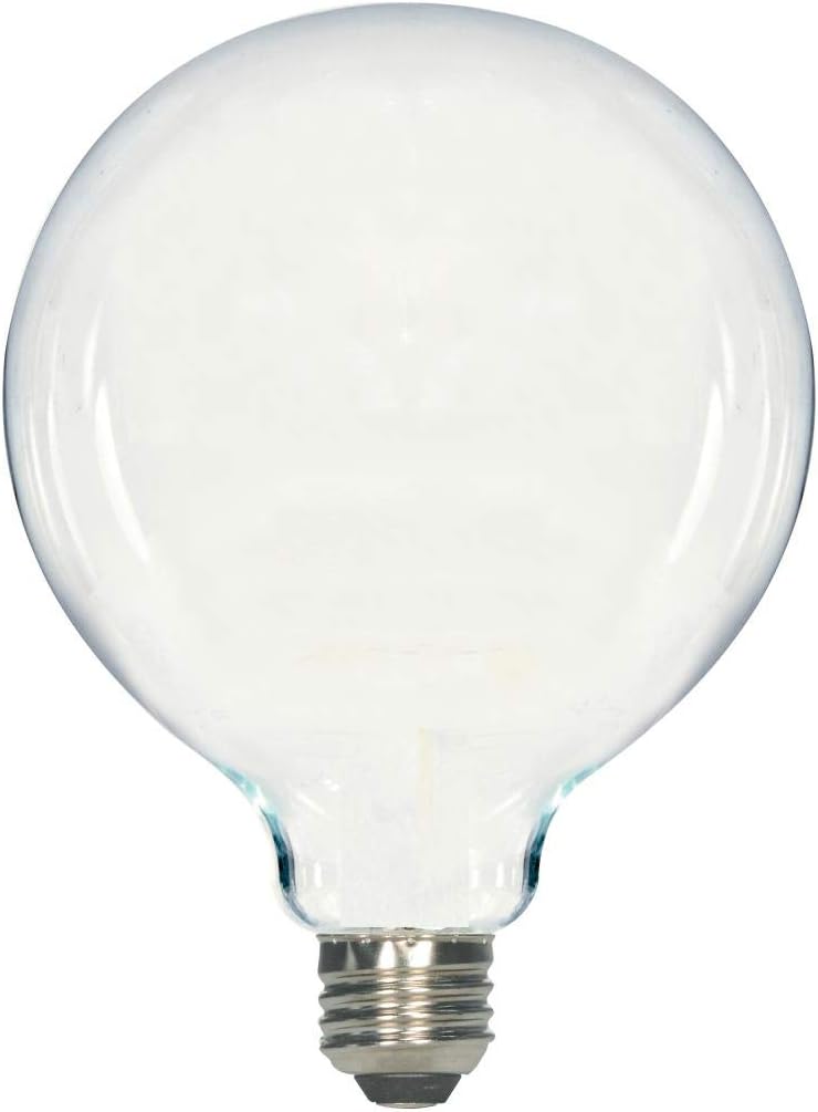 Satco S11368 8 Watt G40 LED; Soft White; Medium Base; 3000K; 120 Volt 6-Pack California Compliant
