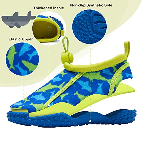 mysoft Kids Beach Water Shoes Non-Slip Quick Dry Barefoot Swim Shoes Aqua Socks for Boys and Girls Toddler Little Big Kid3