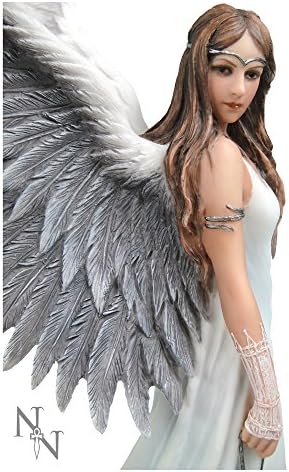 Nemesis Now Spirit Guide Anne Stokes Angel Figurine, White, 24cm, Resin