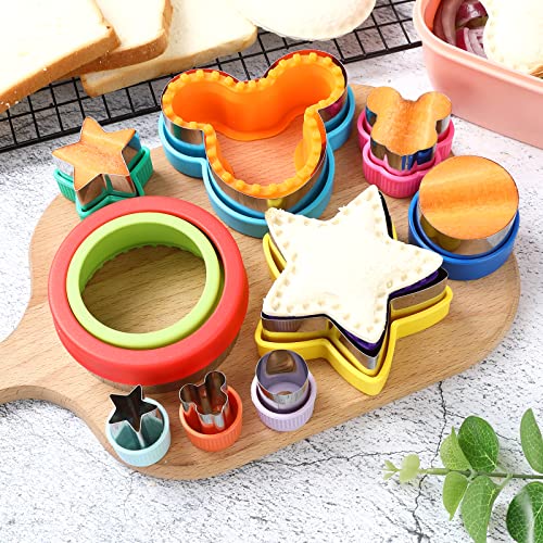 Sandwich Cutter And Sealer Set Cookie Cutters Vegetable Fruit Cutter Sandwich Cutter Cookie Stamps Mold Baking Supplement #TOP5