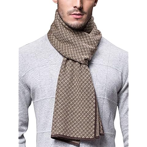 Écharpe WANYING Laine Kaki & Brun Cover