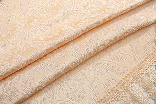 Bettop Square Tablecloth,Nightstand Tablecloth,Side Table Cover,Table Cloth For Bedside Table/ Nightstand/Night Table/Tea Table/End Table/Dressers,Table Dustcover Doilies For Furniture (Creamy) #TOP5