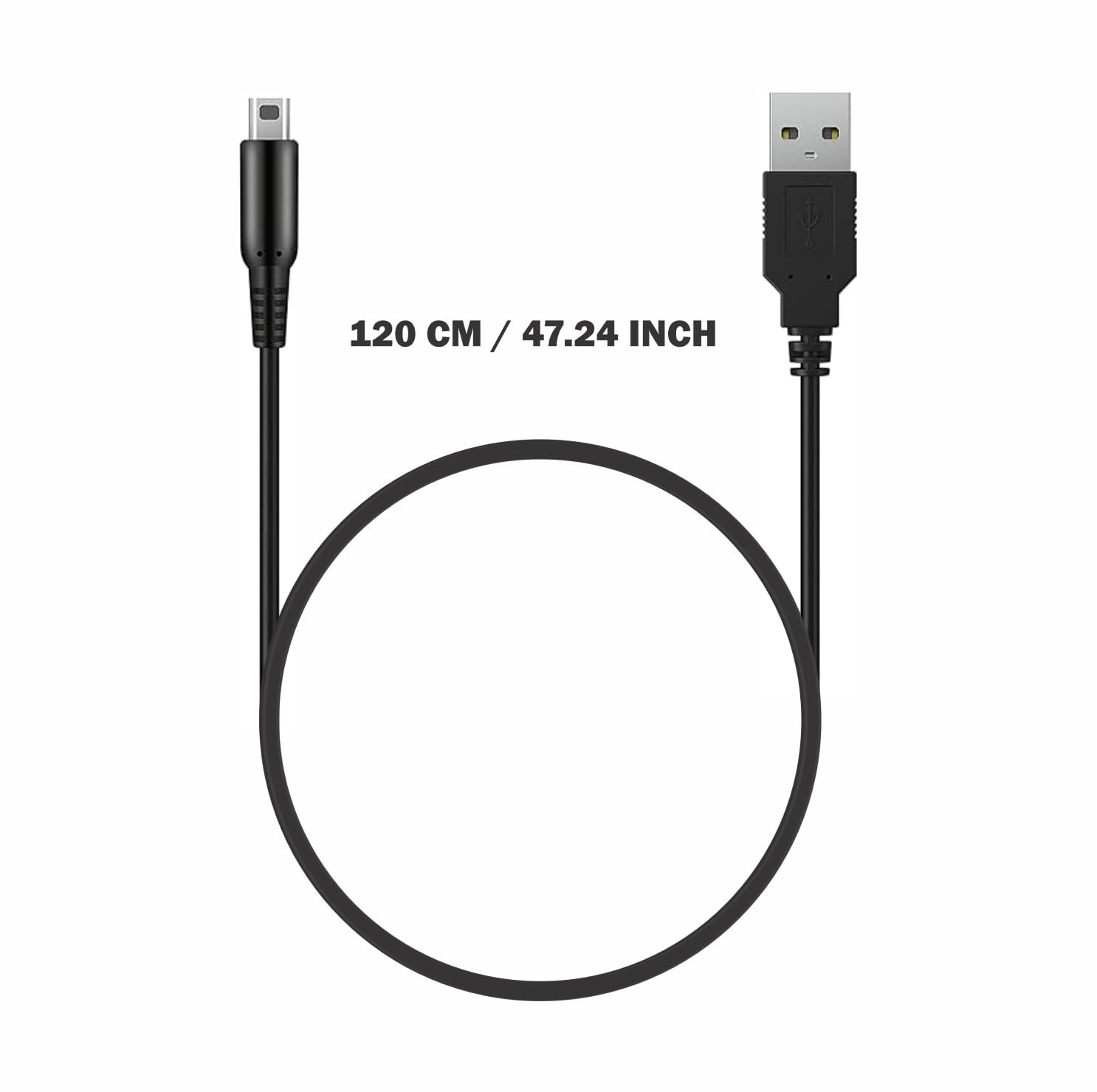 Charging cable for Nintendo 3DS,Cable for 3DS, 3DS XL, 2DS, DS/DSi, New 3DS, New 3DS XL 1.2m USB Cable for Easy Charging at Home or On-the-Go - 3