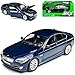 B-M-W 5er 5 Er F10 535i 5353 i Blau Limousine Ab 2010 1/24 Welly Modell Auto mit individiuellem Wunschkennzeichen