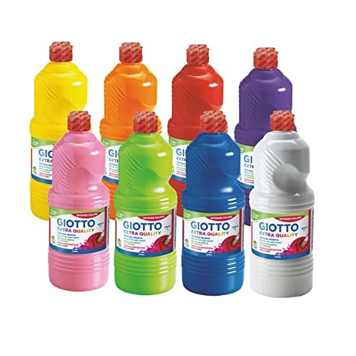 Omyacolor 1 litre de gouache Lot de 8 Assortis
