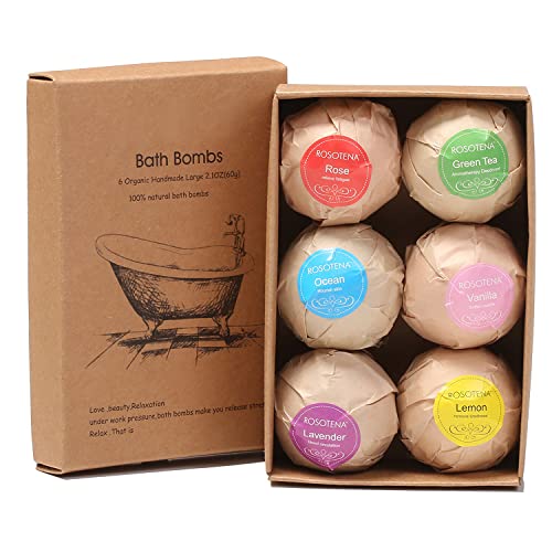 Bath Salt Essential Oil Set of 6 - Moisturizing Exfoliating Fatigue-Relieving Bath Balls for Beauty-Loving Ladies