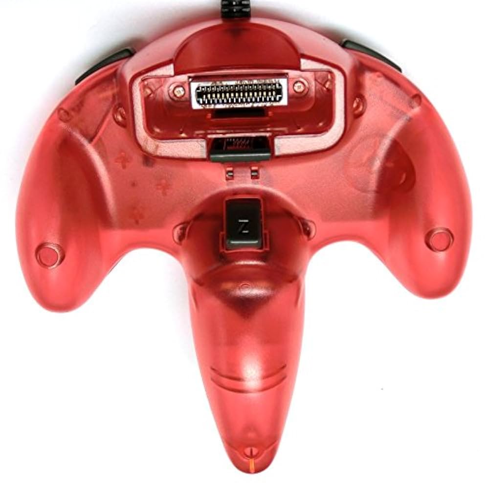 NINTENDO 64 - Nintendo　64　クリアレッド　コントローラー　４個　すぐ遊べる　セット 任天堂 64 ゲーム 本体 任天堂64 ニンテンドー64 NINTENDO64