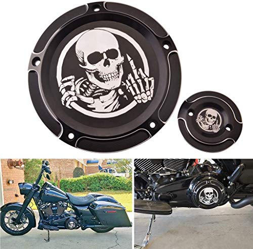 Goldfire M8 Derby Timing Timer Cover For H-D Touring Electra Road King Glide FLTRX 2017-2020 (Skull)