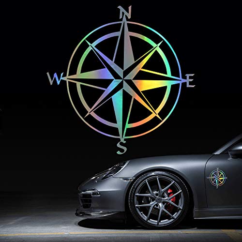 HungMieh Compass Decals, Die-Cut Reflective Car Sticker Off Road with ...