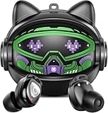 Design Rotatif Unique et Personnalisable: Ce casque bluetooth sans fil se distingue par son boîtier de charge au design rotatif innovant; d’un simple geste, faites pivoter le panneau pour afficher différents motifs. Véritable accessoire de mode, ces écouteurs sans fil attirent tous les regards et reflètent votre personnalité, ce qui les rend parfaits pour les amateurs de culture pop et les jeunes utilisateurs en quête d’originalité.