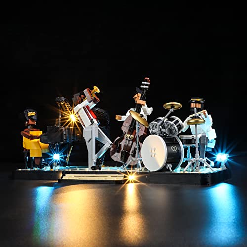 YEABRICKS LED Lumière pour Lego-21334 Ideas Jazz Quartet Modèle de Blocs de Construction...