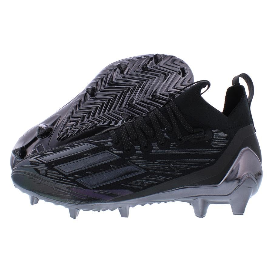 adidas Adizero Primeknit Black Football Cleats Size 9 (Black/Night Metallic4
