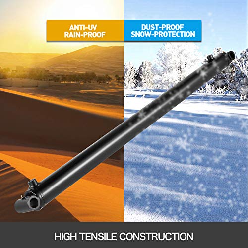 Image of VEVOR Hydraulic Cylinder 2 inch Bore 36 inch Stroke Hydraulic Ram Cylinder 3000psi Hydraulic Cylinders Welded Double Acting Cross Tube SAE6 Port Hydraulic Lifting Cylinder (2 X 36)