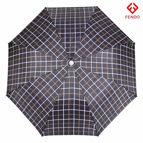 Image of Fendo 21 Inch 2 Fold Umbrella for Men & Women | Windproof & Waterproof | Compact Travel Umbrella with Strong Frame | Lightweight & Easy to Carry