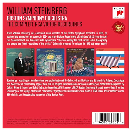 William Steinberg - Boston Symphony Orchestra - the Complete Rca Victor Recordings – vue 2