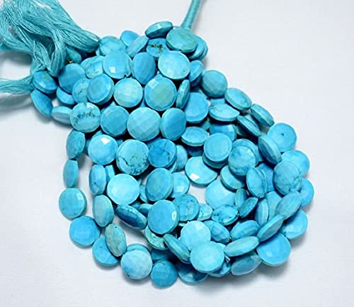 Perles Turquoise 14mm briolettes facettées pour vos ateliers de bijoux bohèmes d'été