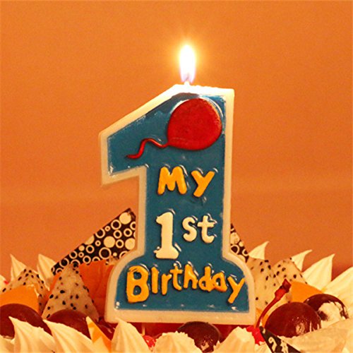 Party Propz Boys 1St Birthday Candle for Boys Birthday Decoration Amazon.in Home & Kitchen